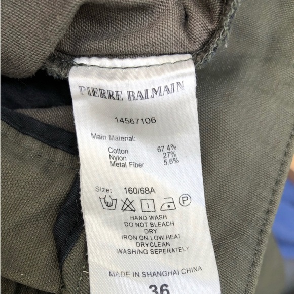 Pierre Balmain kaki cargo pants - Picture 8 of 9
